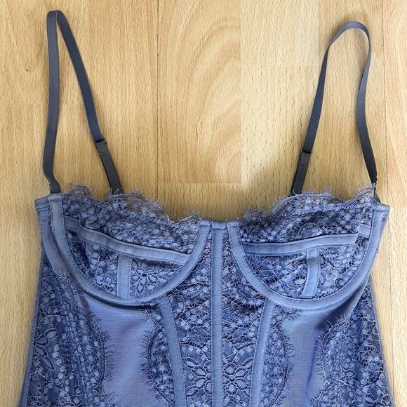 Out From Under Bustier Corset Top Lace Y2K Coquette Whimsigoth Romantic Fairy S - Picture 2 of 4